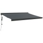 Toldo retráctil aluminio y tela gris antracita 3,5x2,5 m de vidaXL, Toldos - Ref: Foro24-3154612, Precio: 473,27 €
