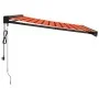 Toldo retráctil aluminio y tela naranja y marrón 3,5x2,5 m de vidaXL, Toldos - Ref: Foro24-3154617, Precio: 617,93 €, Descuen...