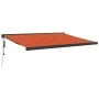 Toldo retráctil aluminio y tela naranja y marrón 4x3 m de vidaXL, Toldos - Ref: Foro24-3154618, Precio: 728,67 €, Descuento: %