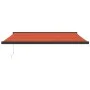 Toldo retráctil aluminio y tela naranja y marrón 4x3 m de vidaXL, Toldos - Ref: Foro24-3154618, Precio: 728,67 €, Descuento: %