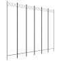 Divider screen with 6 white fabric panels 240x200 cm by vidaXL, Room dividers - Ref: Foro24-350158, Price: 62,80 €, Discount: %