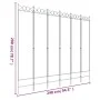 Divider screen with 6 white fabric panels 240x200 cm by vidaXL, Room dividers - Ref: Foro24-350158, Price: 60,88 €, Discount: %