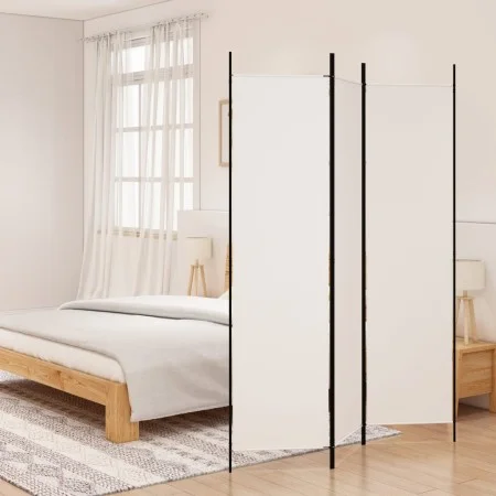 Trennwand mit 3 weißen Stoffbahnen 150x200 cm von vidaXL, Raumteiler - Ref: Foro24-350178, Preis: 34,36 €, Rabatt: %