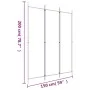 Trennwand mit 3 weißen Stoffbahnen 150x200 cm von vidaXL, Raumteiler - Ref: Foro24-350178, Preis: 34,36 €, Rabatt: %