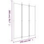 Trennwand mit 3 weißen Stoffbahnen 150x200 cm von vidaXL, Raumteiler - Ref: Foro24-350178, Preis: 30,70 €, Rabatt: %