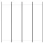 Trennwand mit 4 weißen Stoffbahnen 200x200 cm von vidaXL, Raumteiler - Ref: Foro24-350182, Preis: 40,17 €, Rabatt: %