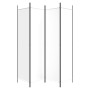 Biombo divisor de 4 paneles de tela blanco 200x200 cm de vidaXL, Divisores de ambientes - Ref: Foro24-350182, Precio: 34,73 €...