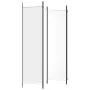Divider screen with 4 white fabric panels 200x200 cm by vidaXL, Room dividers - Ref: Foro24-350182, Price: 40,17 €, Discount: %