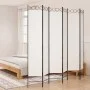 6-teiliger Stoff-Raumteiler weiß 240x220 cm von vidaXL, Raumteiler - Ref: Foro24-350174, Preis: 64,47 €, Rabatt: %