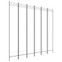 6-teiliger Stoff-Raumteiler weiß 240x220 cm von vidaXL, Raumteiler - Ref: Foro24-350174, Preis: 65,78 €, Rabatt: %
