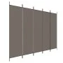 Divider screen with 5 anthracite gray fabric panels 250x220 cm by vidaXL, Room dividers - Ref: Foro24-350204, Price: 42,22 €,...