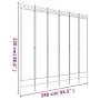 6-panel white fabric room divider screen 240x220 cm by vidaXL, Room dividers - Ref: Foro24-350174, Price: 64,47 €, Discount: %