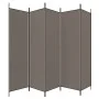 Divider screen with 5 anthracite gray fabric panels 250x220 cm by vidaXL, Room dividers - Ref: Foro24-350204, Price: 42,22 €,...