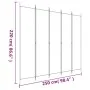 Divider screen with 5 anthracite gray fabric panels 250x220 cm by vidaXL, Room dividers - Ref: Foro24-350204, Price: 42,22 €,...