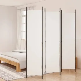 Trennwand mit 5 weißen Stoffbahnen 250x220 cm von vidaXL, Raumteiler - Ref: Foro24-350202, Preis: 47,80 €, Rabatt: %