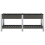 Garden flowerbed with gray WPC shelf 200x50x75 cm by vidaXL, Pots and planters - Ref: Foro24-362573, Price: 239,45 €, Discoun...