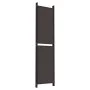 Biombo divisor de 5 paneles de tela marrón 250x200 cm de vidaXL, Divisores de ambientes - Ref: Foro24-350235, Precio: 58,04 €...