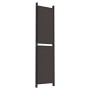 Divider screen with 5 brown fabric panels 250x200 cm by vidaXL, Room dividers - Ref: Foro24-350235, Price: 59,23 €, Discount: %