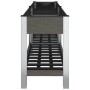 Garden flowerbed with gray WPC shelf 200x50x75 cm by vidaXL, Pots and planters - Ref: Foro24-362573, Price: 239,45 €, Discoun...