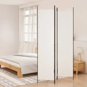 Trennwand mit 3 weißen Stoffbahnen 150x220 cm von vidaXL, Raumteiler - Ref: Foro24-350194, Preis: 36,58 €, Rabatt: %