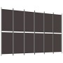 6-teiliger Raumteiler aus braunem Stoff 300x200 cm von vidaXL, Raumteiler - Ref: Foro24-350239, Preis: 68,53 €, Rabatt: %