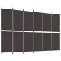 6-teiliger Raumteiler aus braunem Stoff 300x200 cm von vidaXL, Raumteiler - Ref: Foro24-350239, Preis: 67,14 €, Rabatt: %