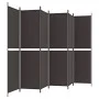 6-panel brown fabric room divider 300x200 cm by vidaXL, Room dividers - Ref: Foro24-350239, Price: 68,53 €, Discount: %