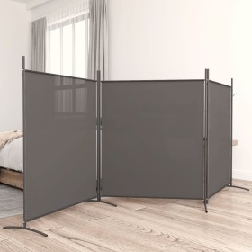 Divider screen with 3 anthracite gray fabric panels 525x180 cm by vidaXL, Room dividers - Ref: Foro24-350280, Price: 46,55 €,...