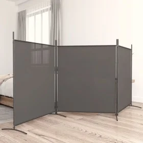 Trennwand mit 3 anthrazitgrauen Stoffbahnen 525x180 cm von vidaXL, Raumteiler - Ref: Foro24-350280, Preis: 45,68 €, Rabatt: %
