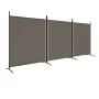 Divider screen with 3 anthracite gray fabric panels 525x180 cm by vidaXL, Room dividers - Ref: Foro24-350280, Price: 45,68 €,...