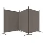 Divider screen with 3 anthracite gray fabric panels 525x180 cm by vidaXL, Room dividers - Ref: Foro24-350280, Price: 45,68 €,...