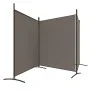 Divider screen with 3 anthracite gray fabric panels 525x180 cm by vidaXL, Room dividers - Ref: Foro24-350280, Price: 45,68 €,...