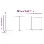 Divider screen with 3 anthracite gray fabric panels 525x180 cm by vidaXL, Room dividers - Ref: Foro24-350280, Price: 45,68 €,...