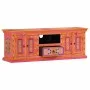 Solid pink mango wood TV cabinet 110x30x40 cm by vidaXL, TV Furniture - Ref: Foro24-353907, Price: 324,11 €, Discount: %