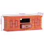 Massiver TV-Schrank aus rosafarbenem Mangoholz, 110 x 30 x 40 cm von vidaXL, TV-Möbel - Ref: Foro24-353907, Preis: 325,45 €, ...
