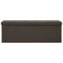 Banco de almacenamiento plegable lino sintético marrón oscuro von vidaXL, Bänke für Hallen und Lager - Ref: Foro24-338794, Pr...