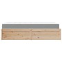 Cama con colchón madera maciza de pino 100x200 cm