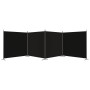 Biombo divisor de 4 paneles de tela negro 698x180 cm by vidaXL, Room dividers - Ref: Foro24-350285, Price: 56,57 €, Discount: %