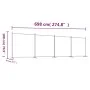 Biombo divisor de 4 paneles de tela negro 698x180 cm de vidaXL, Divisores de ambientes - Ref: Foro24-350285, Precio: 55,47 €,...