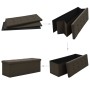 Banco de almacenamiento plegable lino sintético marrón oscuro von vidaXL, Bänke für Hallen und Lager - Ref: Foro24-338794, Pr...