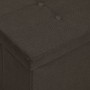 Banco de almacenamiento plegable lino sintético marrón oscuro von vidaXL, Bänke für Hallen und Lager - Ref: Foro24-338794, Pr...