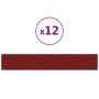 Wandpaneele 12 Stück rot roter Stoff 90x15 cm 1,62 m² von vidaXL, Wandverkleidung - Ref: Foro24-343876, Preis: 33,34 €, Rabat...