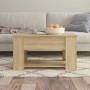 Couchtisch aus Sonoma-Eichensperrholz, 79 x 49 x 41 cm von vidaXL, Couchtisch - Ref: Foro24-809713, Preis: 86,43 €, Rabatt: %