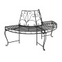 Halbrunde Gartenbank 2 Stück aus schwarzem Stahl 160 cm von vidaXL, Gartenbänke - Ref: Foro24-3095716, Preis: 386,10 €, Rabat...