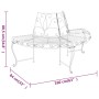 Halbrunde Gartenbank 2 Stück aus schwarzem Stahl 160 cm von vidaXL, Gartenbänke - Ref: Foro24-3095716, Preis: 386,10 €, Rabat...