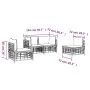 Gartenmöbel-Set 4-teilig und anthrazitfarbene PE-Rattan-Kissen von vidaXL, Outdoor-Sofas - Ref: Foro24-3186713, Preis: 325,30...