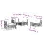Gartenmöbel-Set 4-teilig und anthrazitfarbene PE-Rattan-Kissen von vidaXL, Outdoor-Sofas - Ref: Foro24-3186713, Preis: 330,39...