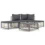 Gartenmöbel-Set 5-teilig, Kissen anthrazit, PE-Rattan von vidaXL, Outdoor-Sofas - Ref: Foro24-3186729, Preis: 345,58 €, Rabat...