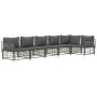 Juego de muebles de jardín 6 pzas cojines antracita ratán PE de vidaXL, Sofás de exterior - Ref: Foro24-3186755, Precio: 487,...