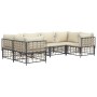 Set Gartenmöbel 6-teilig und Kissen PE Rattan anthrazit von vidaXL, Outdoor-Sofas - Ref: Foro24-3186796, Preis: 528,73 €, Rab...